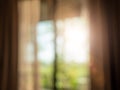 Window with curtains Royalty Free Stock Photo