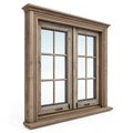 Window 3D Illustration Royalty Free Stock Photo