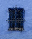 Window with decorative grid in Morocco Royalty Free Stock Photo