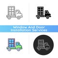 Window delivery icon