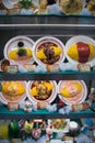 Window display with plastic food, Tokyo, Japan