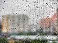 Window drops. Beautiful background for rain and bad weather