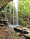 Window Falls at Hanging Rock State Park Royalty Free Stock Photo