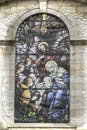 Window from famous Eglise Notre Dame de Bonsecours