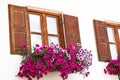 Window with flower decoration