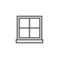 Window frame outline icon