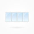 Window frame vector illustration, Eps 10