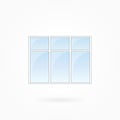 Window frame vector illustration, Eps 10