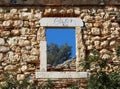 Through the Window of Franciscan Convent Royalty Free Stock Photo