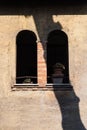 Window, Garbatella, Rome, Italy Royalty Free Stock Photo