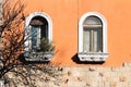 Window, Garbatella, Rome, Italy Royalty Free Stock Photo