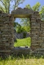 Window In Grist Mill Ruins Royalty Free Stock Photo
