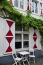 Window of a house in Maastricht, Holland Royalty Free Stock Photo