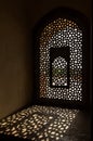 Window in Humayun Tomb in Delhi Royalty Free Stock Photo