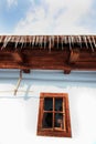 Window and icicles Royalty Free Stock Photo