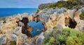The Window, an impressive limestone rock formation in Western Australia Royalty Free Stock Photo