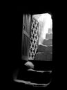 A window of darkness to light, a manifestation of ancient Iranian architecture, a building in the central desert of Iran.