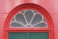 Window in the lighthouse of Westkapelle, The Netherlands