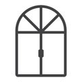 Window line icon, Furniture and interior