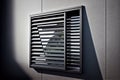 window louver with privacy grille, providing added security