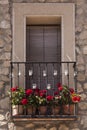 Window of medieval village of Pedraza, Segovia