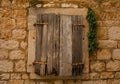 Window in Milna, Brac Island, Croatia Royalty Free Stock Photo