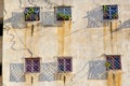 window in morocco africa and old construction wal brick histori