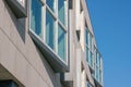 Window and mullion on a contemporary modern building. facade of a building with details of design and architecture. Royalty Free Stock Photo