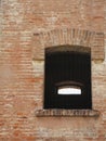Window of an old brick building Royalty Free Stock Photo