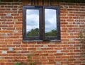 Window on Old Brick wall Royalty Free Stock Photo