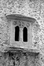 Window of old church in Malia. Royalty Free Stock Photo