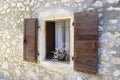 Window in old district, Seget Vranjica