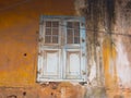 Window on an old Indian building with cachet, India