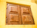 Window on an old Indian building with cachet, India