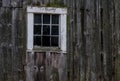 A window on an old New Hampshire barn Royalty Free Stock Photo