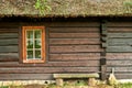 Window of a old wooden cottage Royalty Free Stock Photo