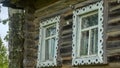 window in old wooden house Royalty Free Stock Photo