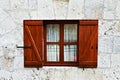 Window with open shutters