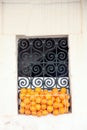 Window with oranges Royalty Free Stock Photo
