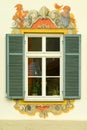 Window in a painted house in Bavaria