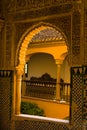 Window portal decorated in moorish style