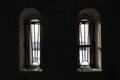 Window with prison bars prissoner Royalty Free Stock Photo