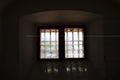 Window in the prison cell Royalty Free Stock Photo