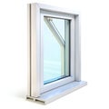 Window profile isolated on white background Royalty Free Stock Photo