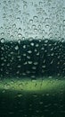 Window and raindrops photo, rainy day weather condition Royalty Free Stock Photo