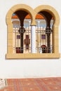 Window of Ralli museum for classical art, Caesarea, Israel