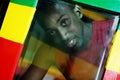 Through the window - reggae colors Royalty Free Stock Photo