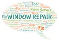 Window Repair word cloud