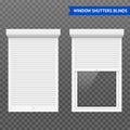 Window Roller Shutters Set