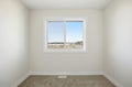 Window in a room with a view of the beach Royalty Free Stock Photo